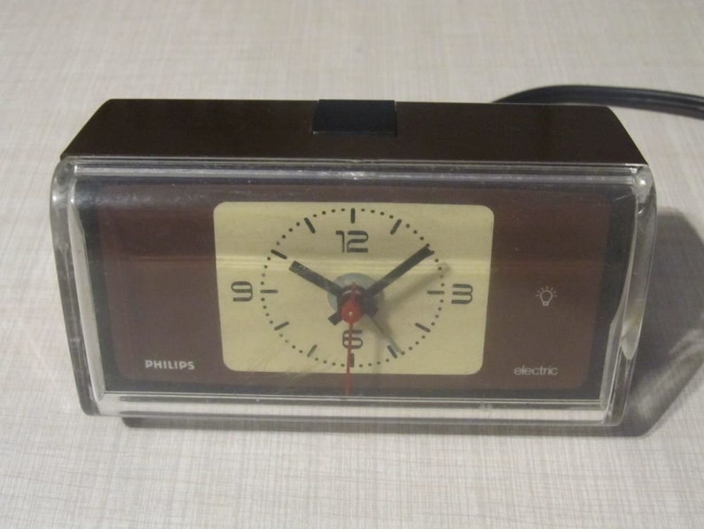 Vintage Philips Electric Alarm Clock Made in West Germany Etsy