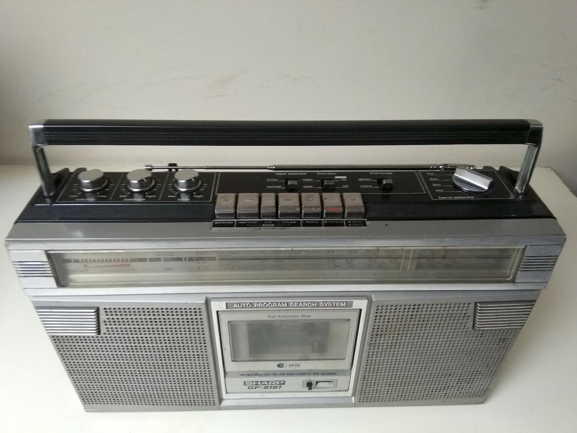 SHARP GF6161 Boombox / 80s Radio Cassette Player/ Japan Etsy Canada