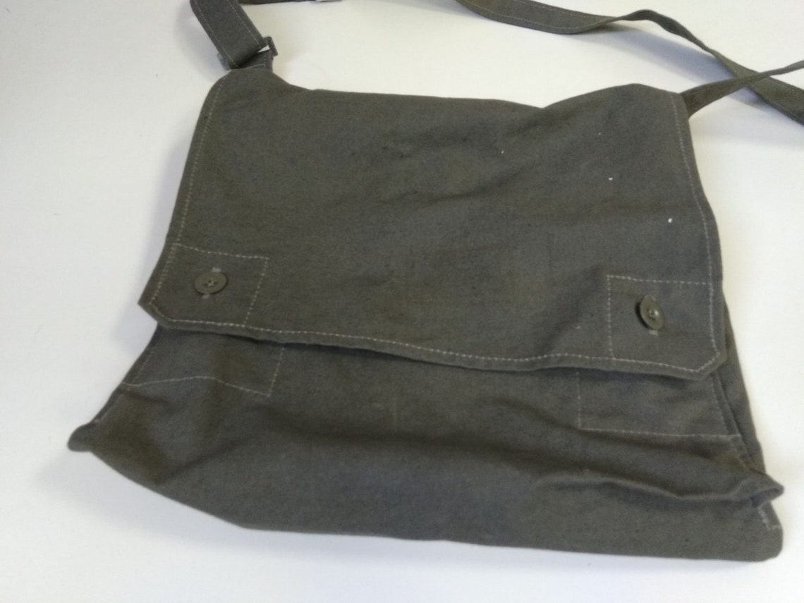 Vintage Military Messenger Bag / Vintage Canvas Bag / NOS Etsy