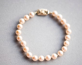 Monet pearl bracelet clearance
