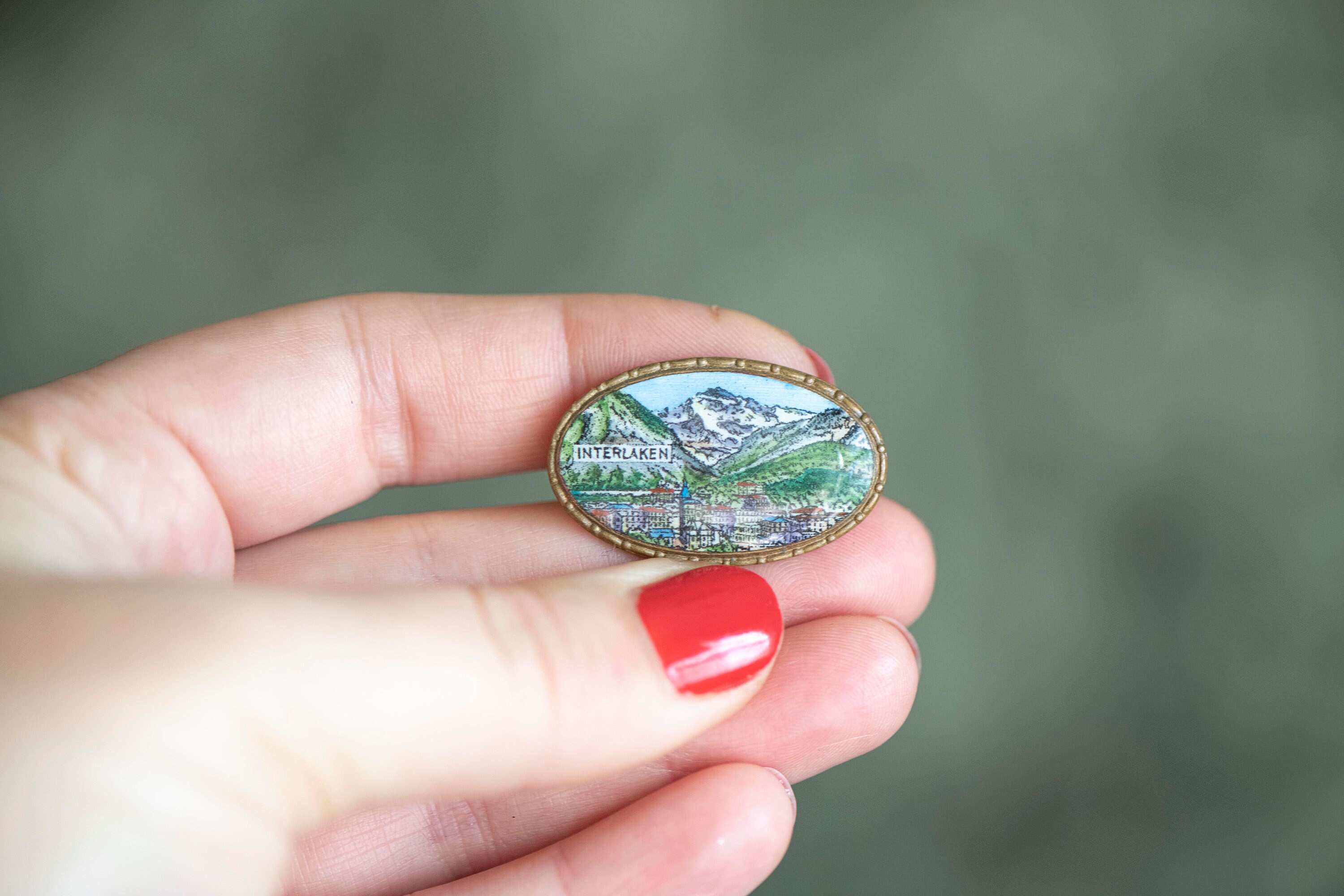 Vintage Swiss Pin - Etsy