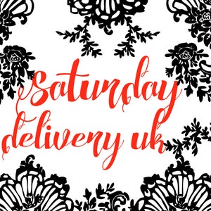 Saturday delivery UK - additional payment for express Saturday delivery with Royal Mail Special Delivery Guaranteed service before 1pm