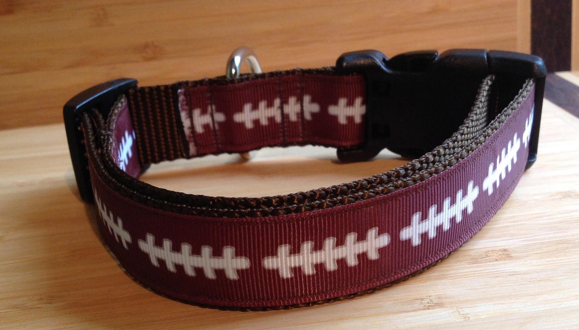 FOOTBALL DOG Collar/adjustable Etsy