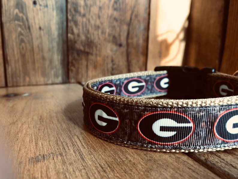 BULLDOGS Adjustable Dog Collar/ One Inch Etsy