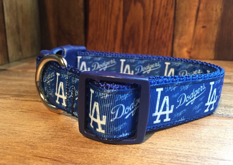 LOS ANGELES Dodgers Inspired Dog Collar/mlb/baseball/one Inch Etsy