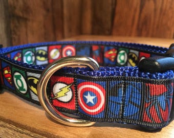 SUPER HERO Comic Dog Collar