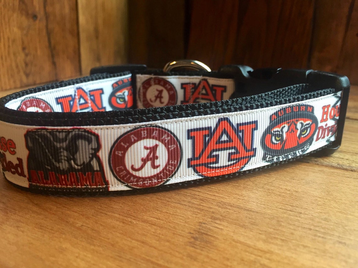 ALABAMA/AUBURN House Divided Dog Collar/collegiate Etsy