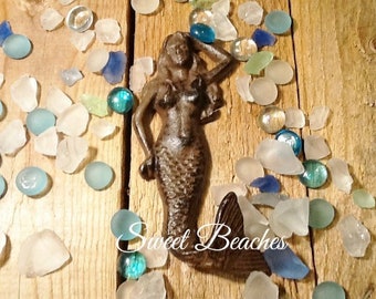 16 colors Cast Iron Mermaid Coat Towel Hooks Beach Nautical Decor