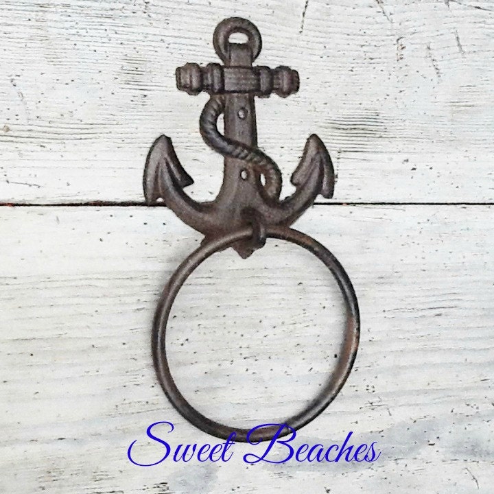 Anchor Towel Ring Etsy