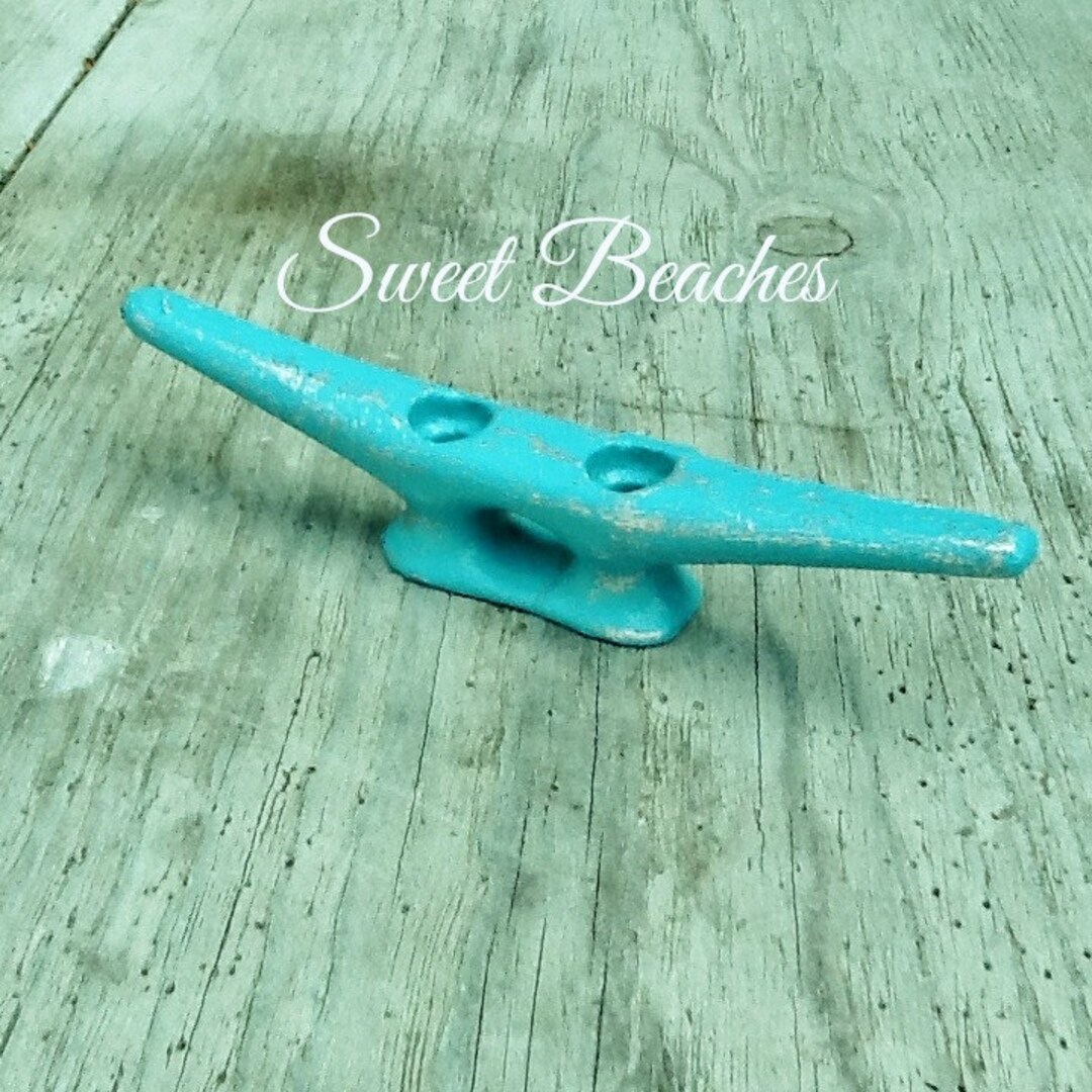 6 Inch Boat Cleat Distressed Finish Dock Cleats Beach Seaside Nautical