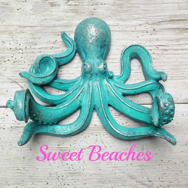 Octopus Toilet Tissue Holder  16 colors Beach Seaside Resort Nautical Ocean Sea Decor
