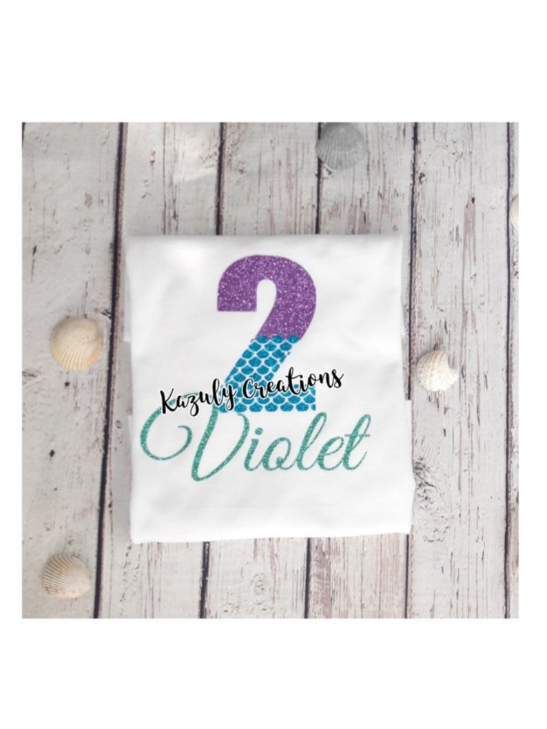 Birthday mermaid 3 piece outfit girl birthday mermaid outfit birthday mermaid pants and shirt mermaid family t-shirts