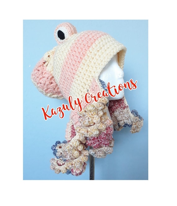 Crochet Octopus Beanie: Handmade Kraken Hat - Etsy display picture 2