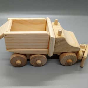 Plow truck wooden model kit. everything included, comes in a wood box