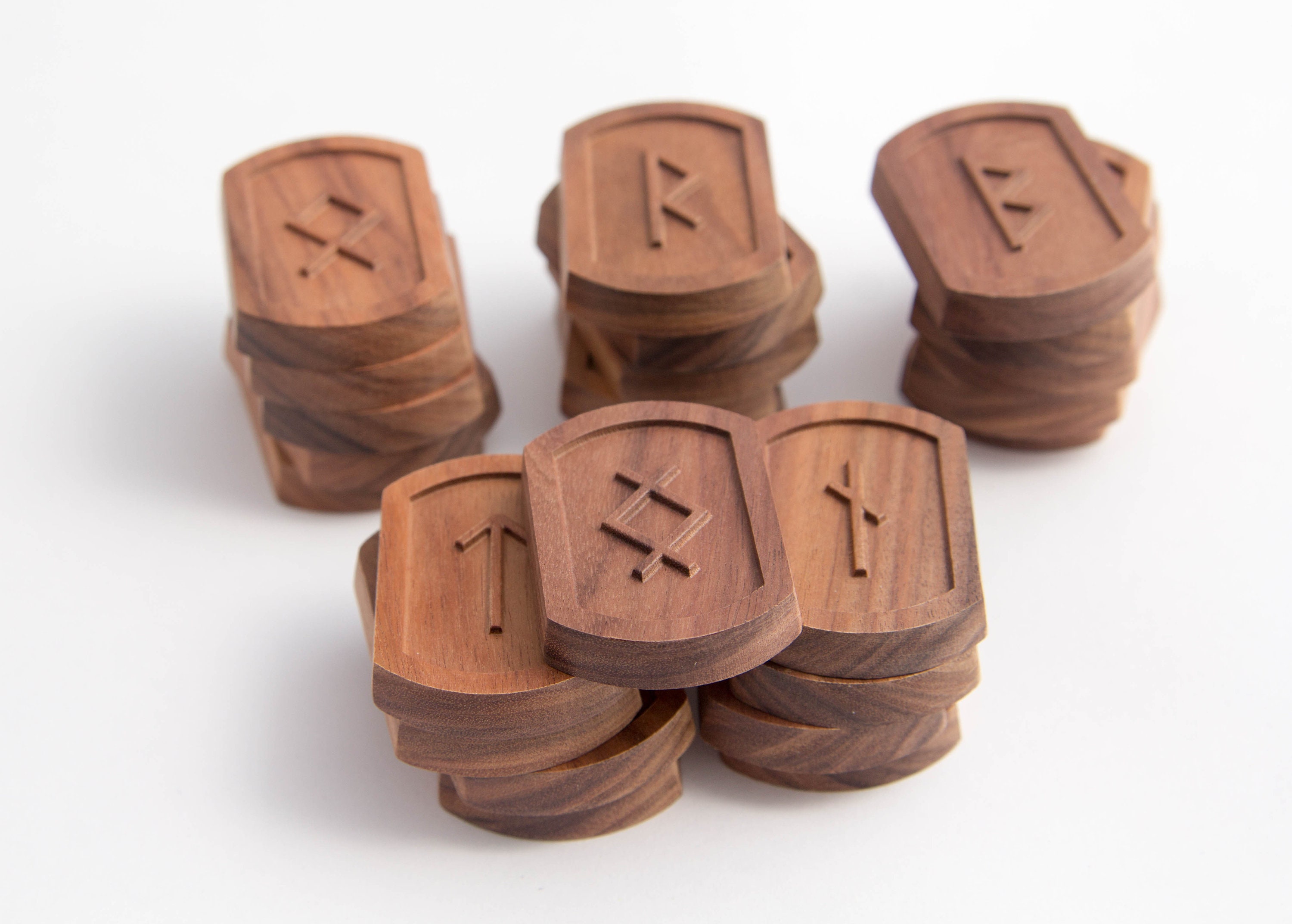 Wooden Runes Set Elder Futhark in Leather Bag Divination Tools FREE SHIPPING Wooden Runes Set Elder Futhark in Leather Bag Divination Tools FREE SHIPPING