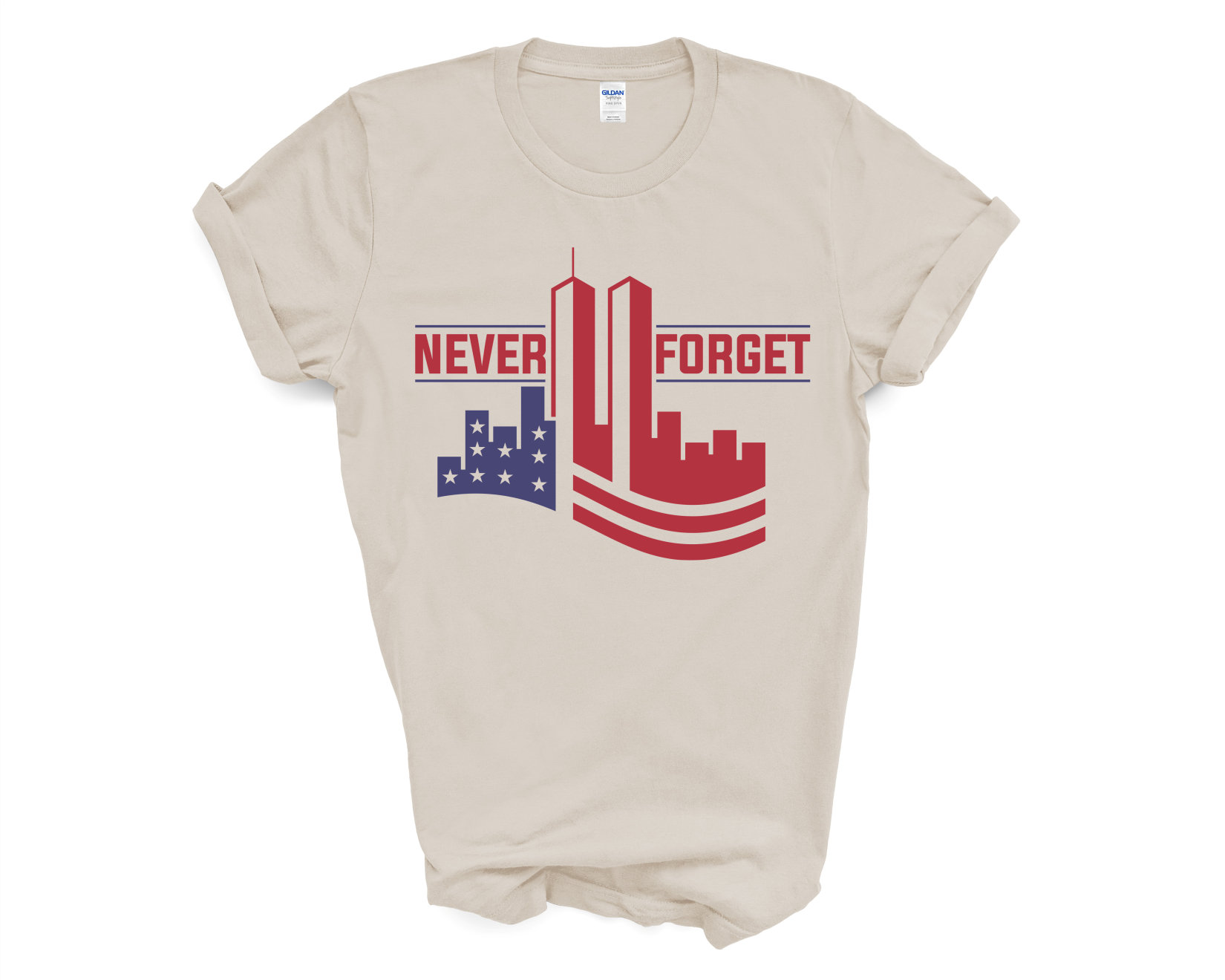 T-shirt Patriotique Hooters 911 Let Freedom Wing - Hommage Au Patriot Day - Multicolore