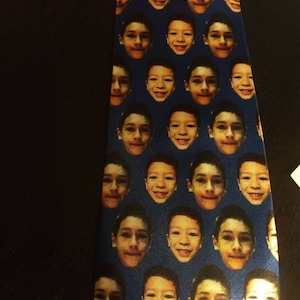 Face neck tie,Photo tie,Custom Face tie,Custom photo tie,face tie,funny tie,Personalized tie,gifts for new dads,novelty tie,best dad ever image 4