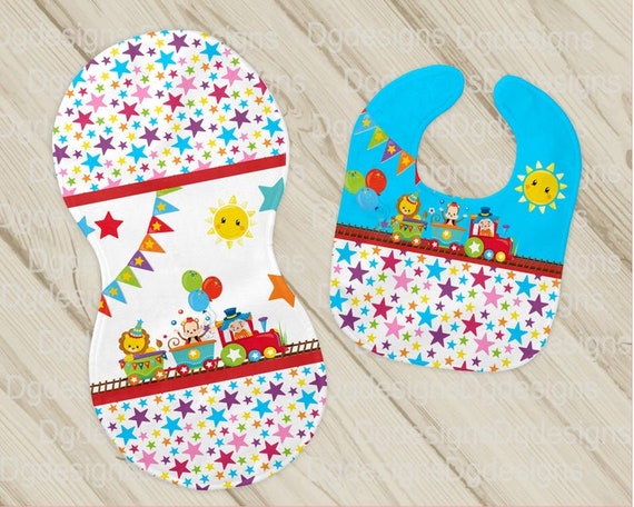 Train Basic Bib & Burp Boxed Set main image 0