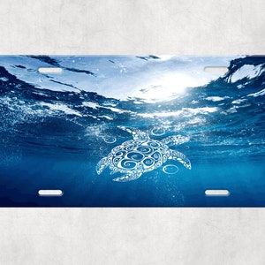 Ocean License Plate,Turtle license plate,Sea license plate,custom license plate,personalized license plate,sea lover,gift for sea lover,car