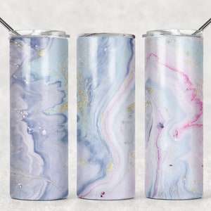 Watercolor tumbler,marble tumbler,milkyway tumbler,sublimated tumbler,skinny tumbler,gift for teen,cute tumbler,purple tumbler,gift for her