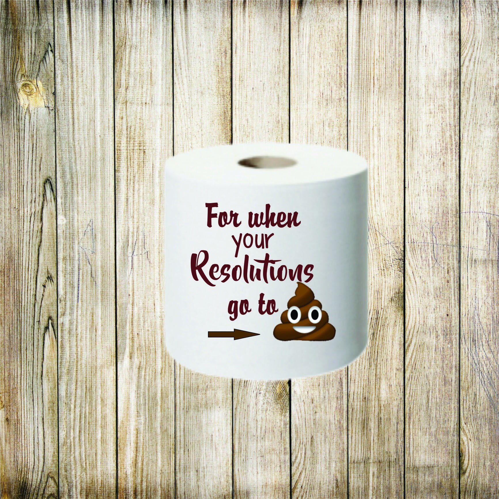 New Year's Toilet Paper New Years Resolutions Pee Poop Etsy