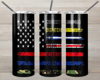 First Responders,First responders print tumbler,First Responders tumbler,First Responders tumbler,skinny tumbler,custom drinkware,911