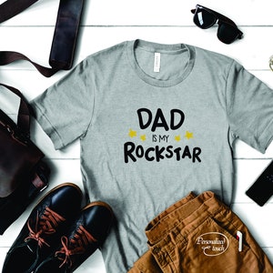 Papa is mijn Rockstar Shirt, Rockstar Dad Shirt, Vader dag Shirt, Vader shirt, speciale vader, papa, papa cadeau, beste vader, rockstar, papa, vader, sterren