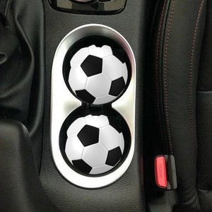 Car Coaster set of 2,Soccer car coaster,Car decor,field,car,cup holder,soccer cup holder,soccer ball,soccer,ball,sports,soccer game,player