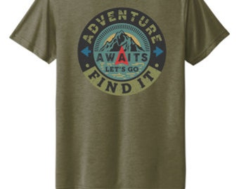 Adventure Awaits shirt,Hiking shirt,Mountain Trip shirt,Camping shirt,Family Trip,Camping Trip,Mountain Lover,Mouintain shirt,Granola shirt