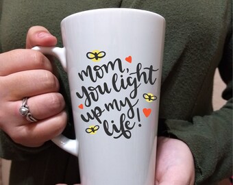 You Light Up My Life, Mothers Day Mug, New Mom Mug, Mothers Day, Love Mothers Day, Gift, Gift for Mom, New Mom Gift, Funny Mom Mug