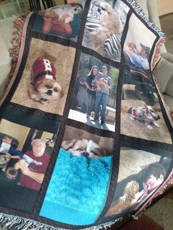 Picture Blanket 54x38 Blanket custom Blanket photo Blanket sublimation custom Picture Blanket photo Collage Memory Blanket 9 Panel Blanket Etsy