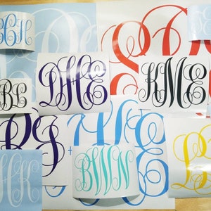 Car Monogram,window Monogram,monogram for Car,car Decor,monogram,car ...