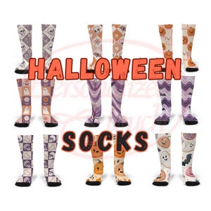 Halloween Socks, Halloween Gag, Halloween Gift, Spooky Socks, Goth Alt, Skeleton Sock, Spider Socks, Pumpkin Socks, Ghost Socks, Autumn Fall