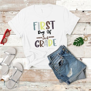 First Day of 3rd Grade shirt,Third Grade Shirt,3rd Grader Shirt,Shirt for 3rd Grader,First Day of School Shirt,Back to School Shirt,Student