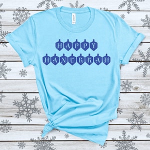 Hanukkah Dreidal shirt,Happy Hanukkah Shirt,Hanukkah Shirt,shirt for Hanukkah,Shirt with Dreidals,Hanukkah Gift,Jewish Festival Shirt,Winter