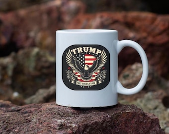 トランプ2024マグカップ、アメリカンイーグル、共和党ギフト - Etsy 日本