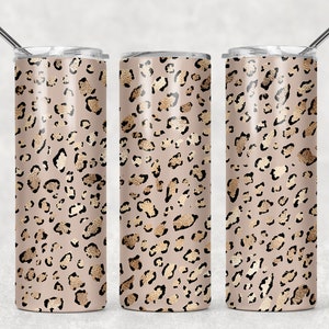 Leopard tumbler,gold leopard tumbler,rose gold tumbler,sublimated tumbler,skinny tumbler,custom drinkware,gift for teen,cute tumbler,gift