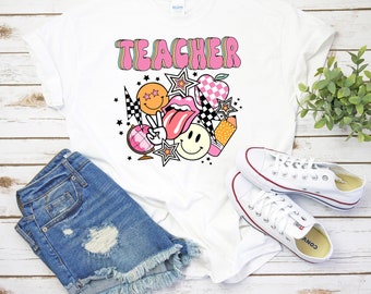 Retro Teacher Shirt, Back to School Shirt