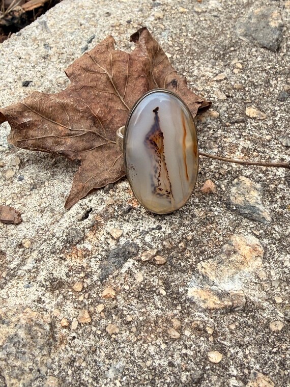 Montana Moss Agate Statement Ring - image 3