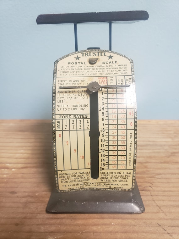 Vintage Trustee Postal Scale Made in USA Eastern Metalcraft CO