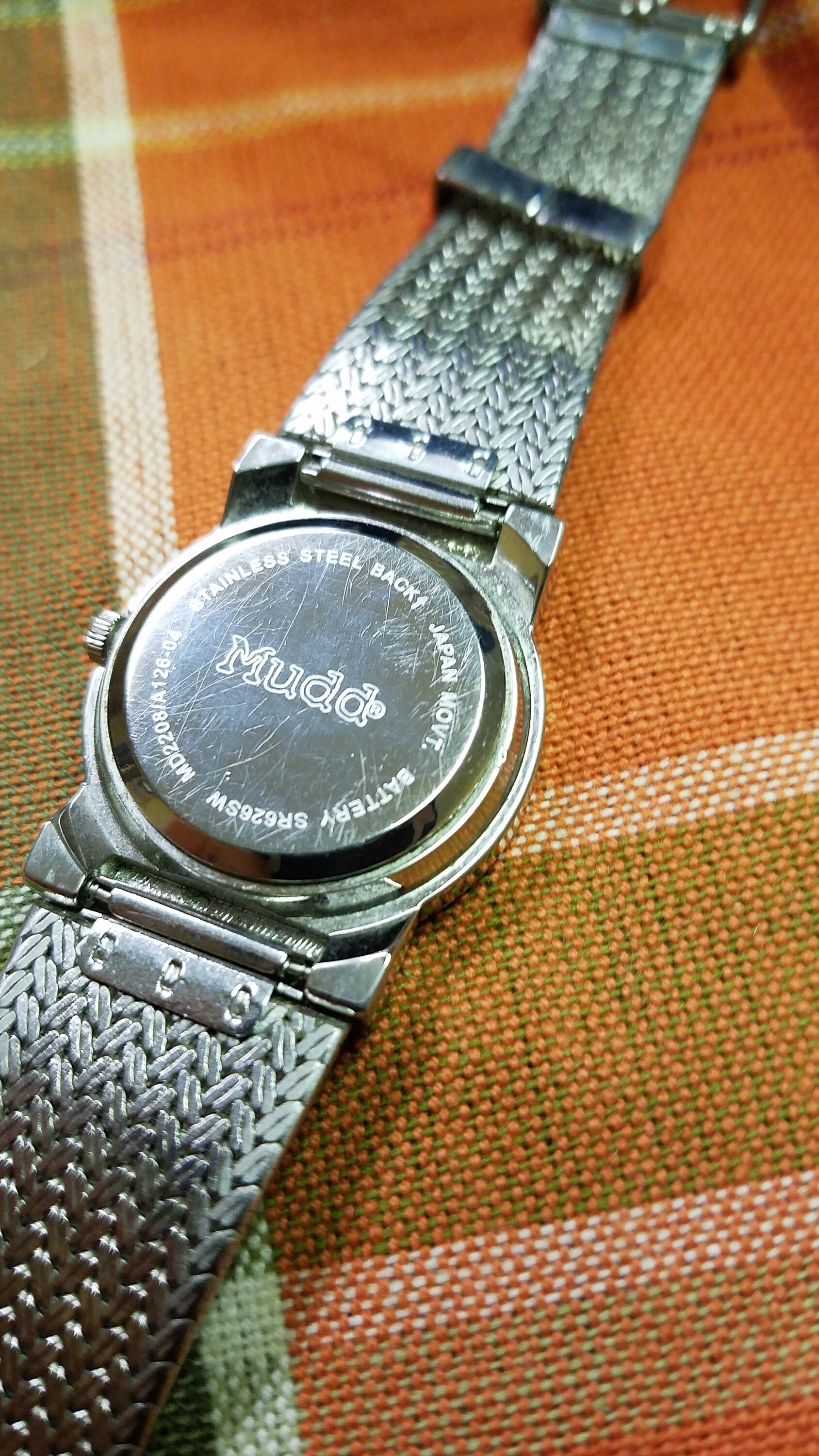 Vintage Mudd Ladies Watch Silver Band 