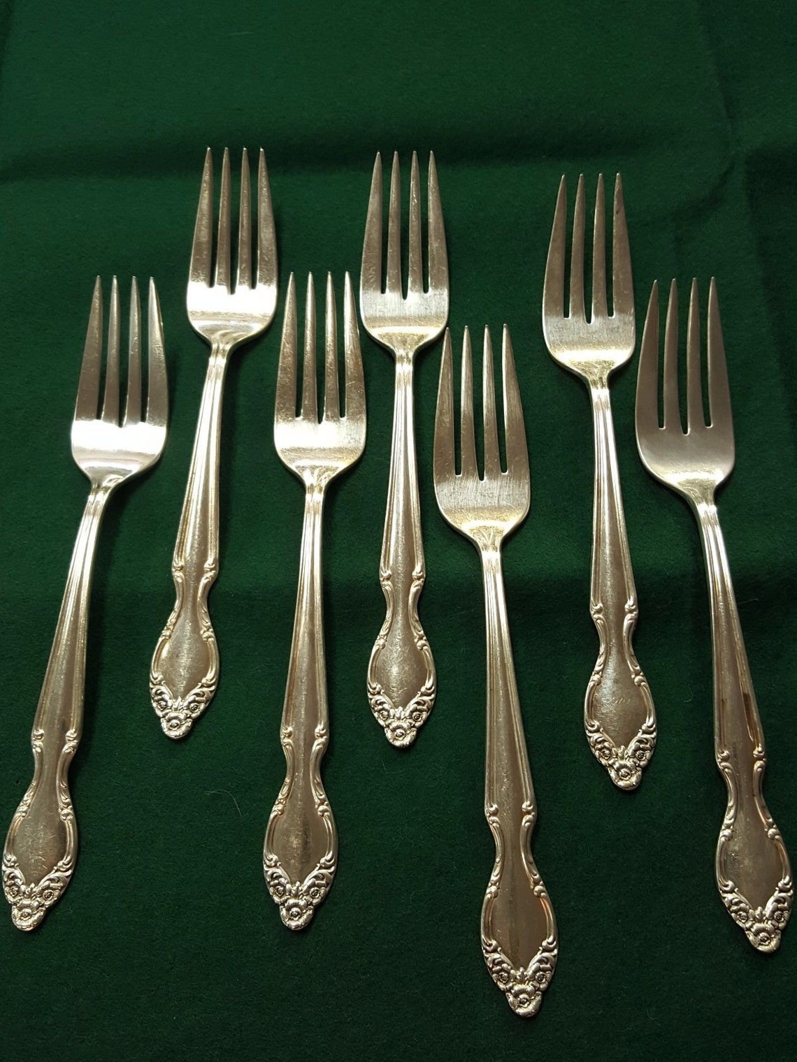 Wm Rogers Reinforced Silver Plate AA Rose Pattern Lady Desmore 7