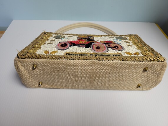 Ladies Vintage Car Beaded Purse Hand Crafted Bead… - image 7