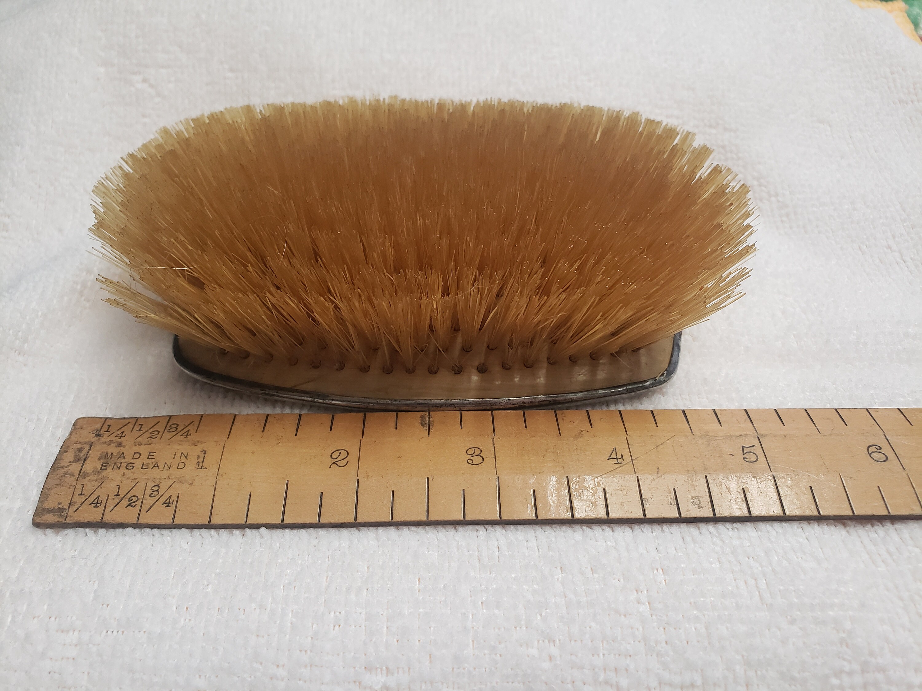 Antique 1800's Sterling Silver Horsehair Clothes Brush Etsy
