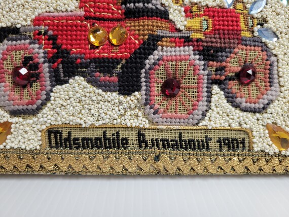 Ladies Vintage Car Beaded Purse Hand Crafted Bead… - image 3