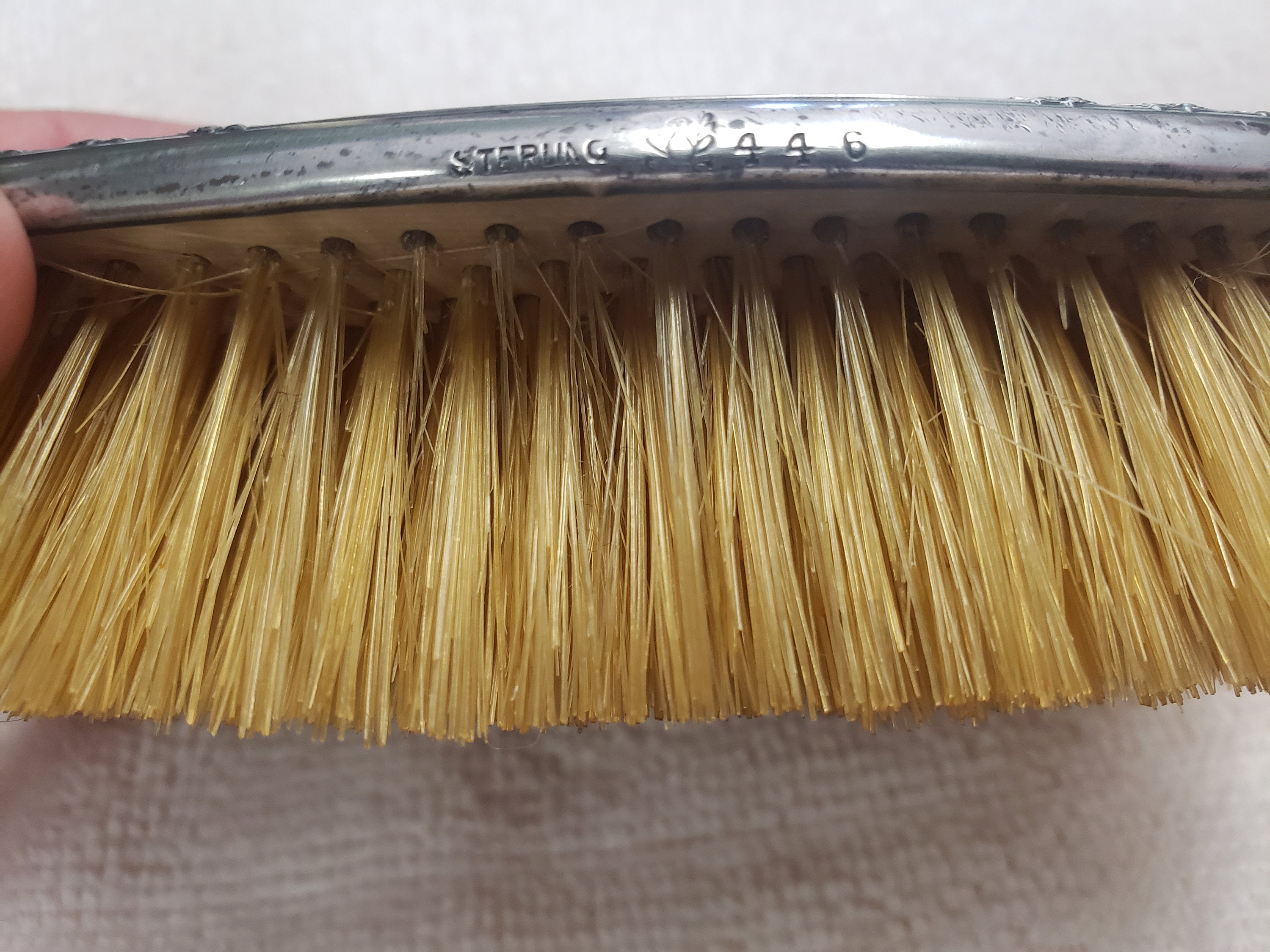 Antique 1800's Sterling Silver Horsehair Clothes Brush Etsy 日本