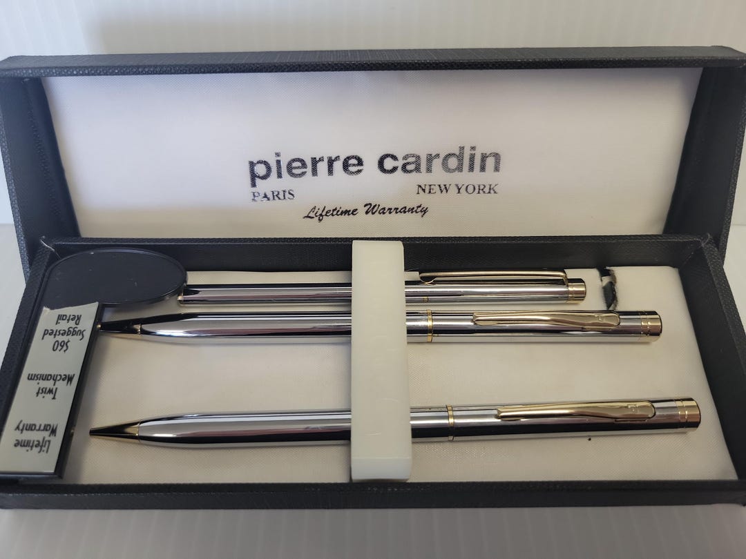 Buy Vintage Pierre Cardin Pen Pencil +stylus Set Silver and Gold in Color  Online in India