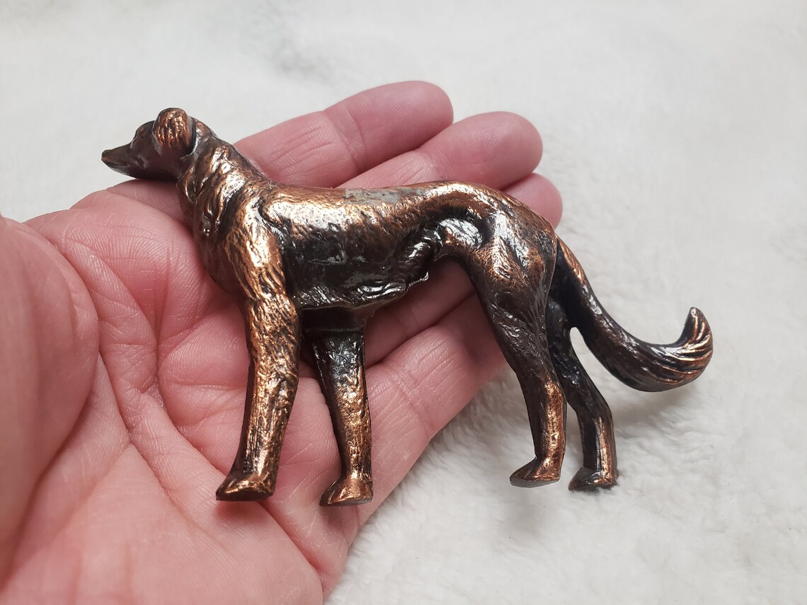 Solid Bronze Dog Figurine 'saluki' or Greyhound or Etsy