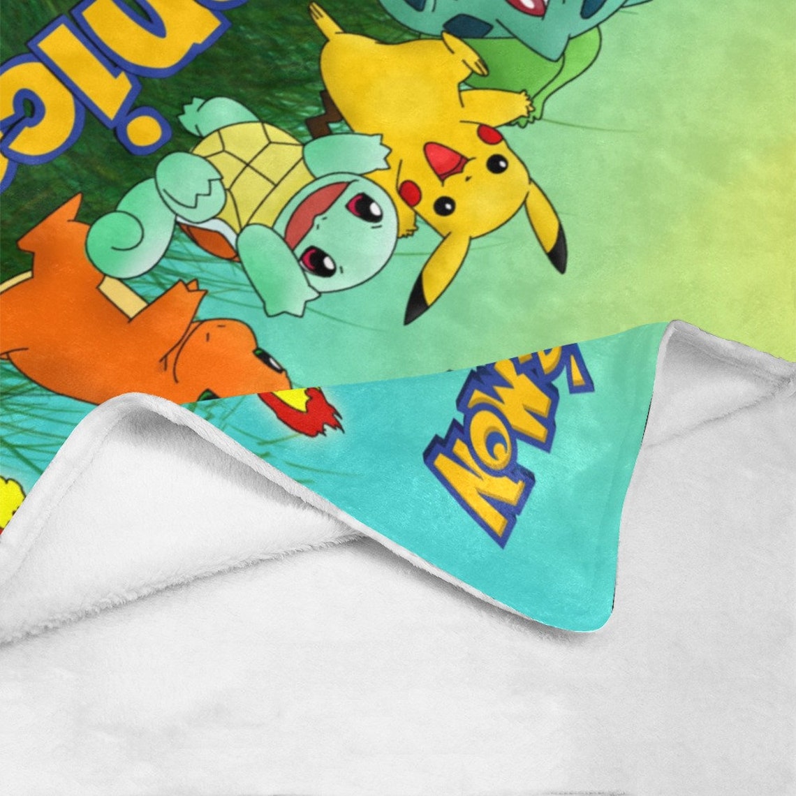 Pokemon Blanket Custom Name Blanket Pokemon gift for kids Etsy