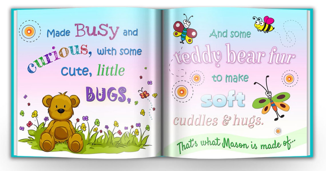 Personalised Baby Name Book Personalized book with name Etsy